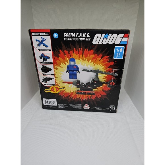 G.I. Joe Cobra F.A.N.G. Construction Set 47 Pcs & Mini Figure - Complete in Box - Picture 2 of 5